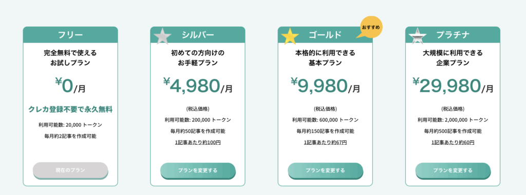 ラクリン料金プラン